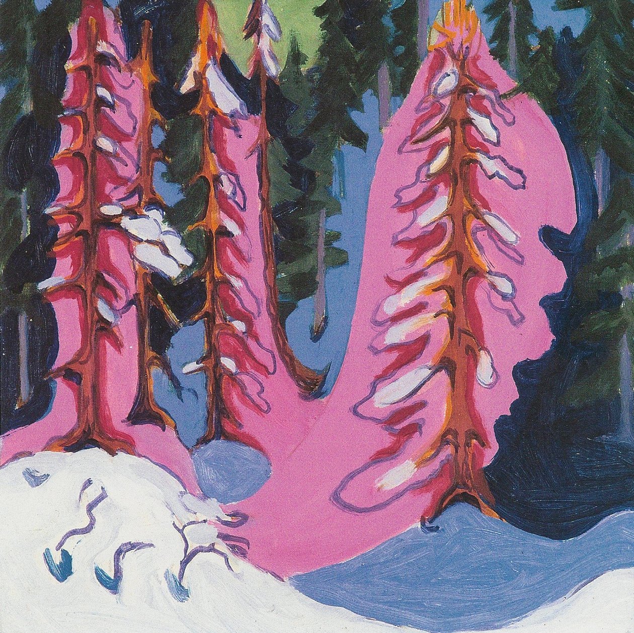 Na okraji lesa od Ernst Ludwig Kirchner