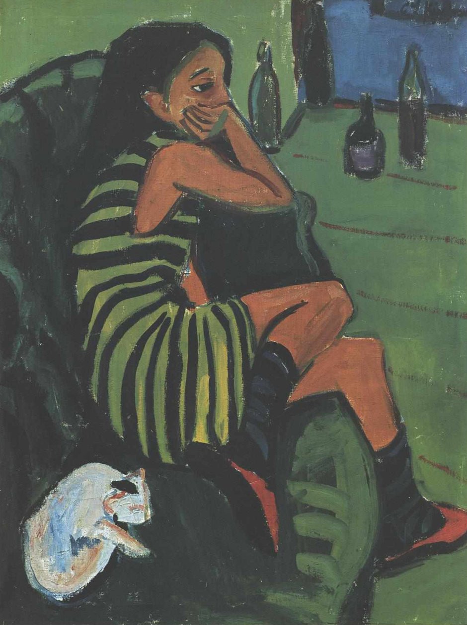 Artistin od Ernst Ludwig Kirchner
