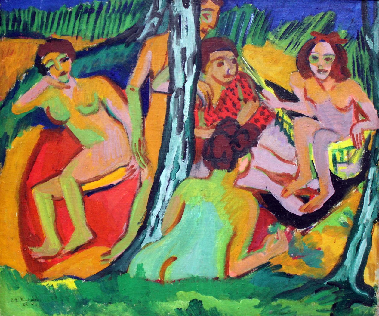 Koupání od Ernst Ludwig Kirchner