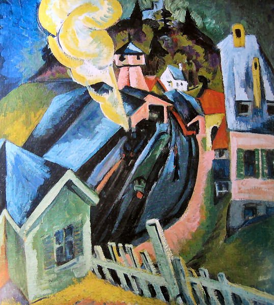 Nádraží Königstein od Ernst Ludwig Kirchner