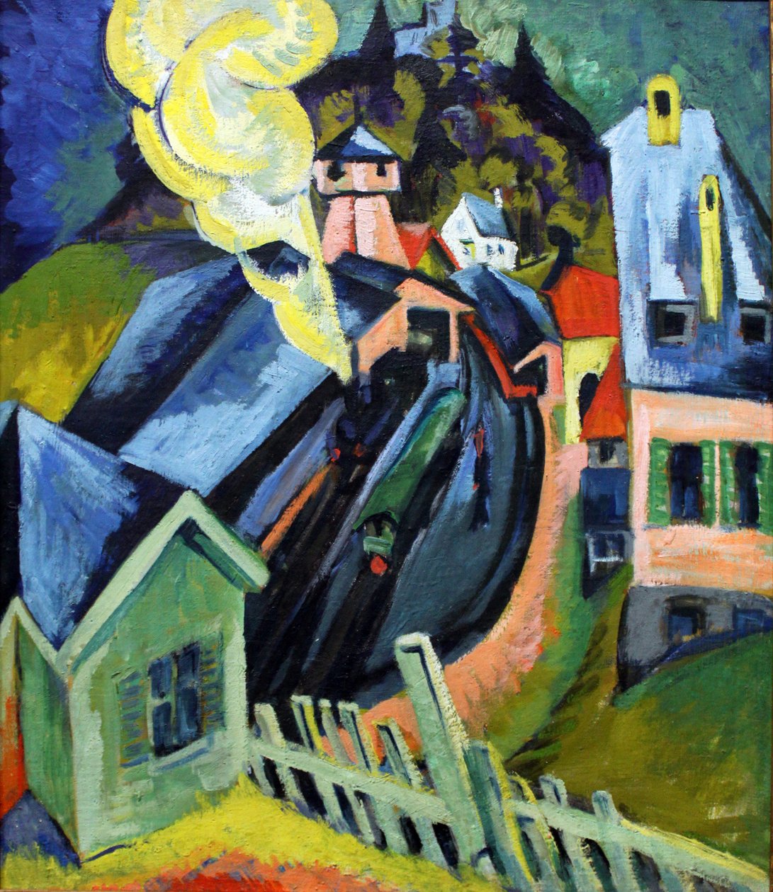 Nádraží Koenigstein od Ernst Ludwig Kirchner