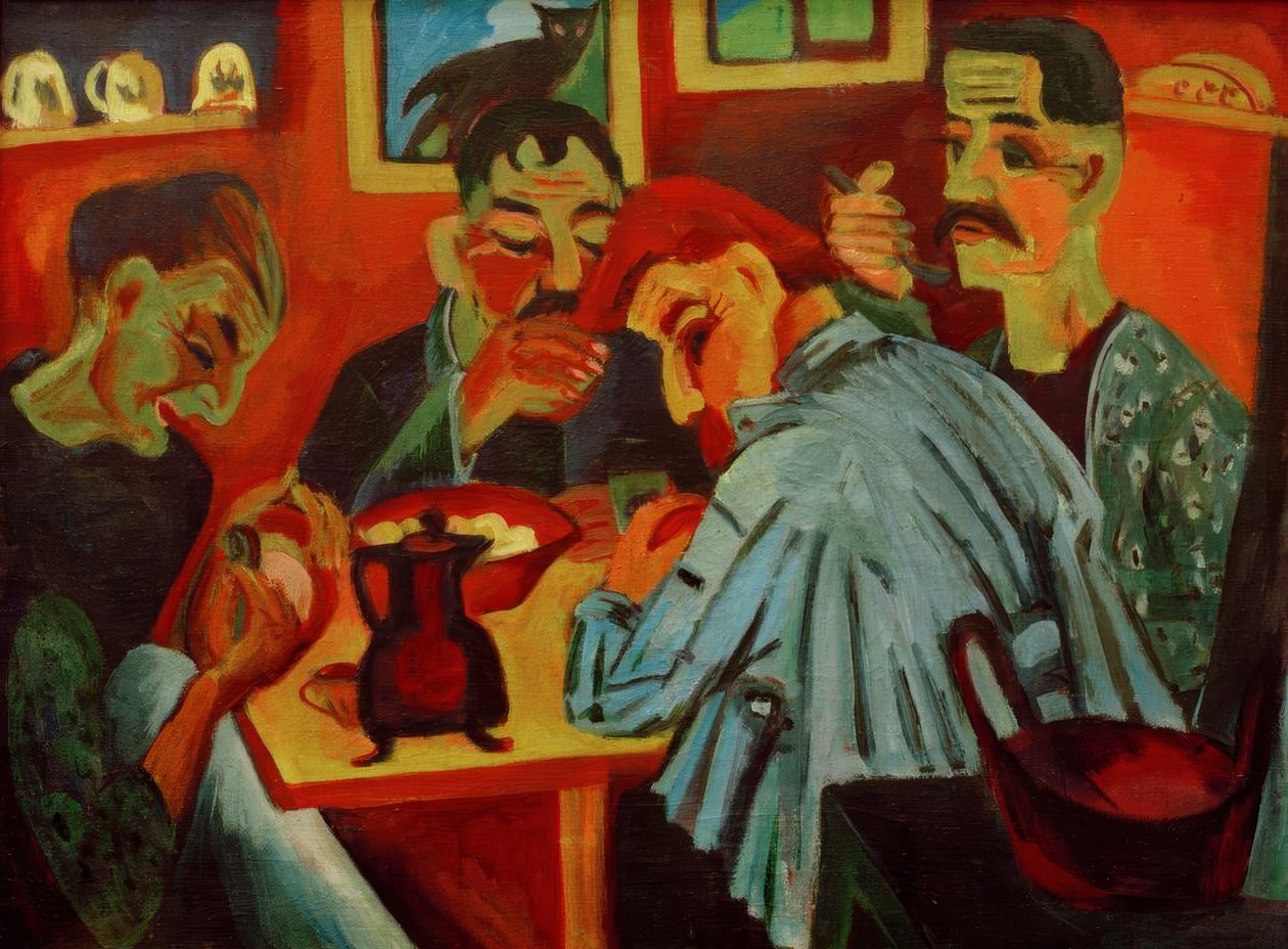 Farmářský oběd od Ernst Ludwig Kirchner