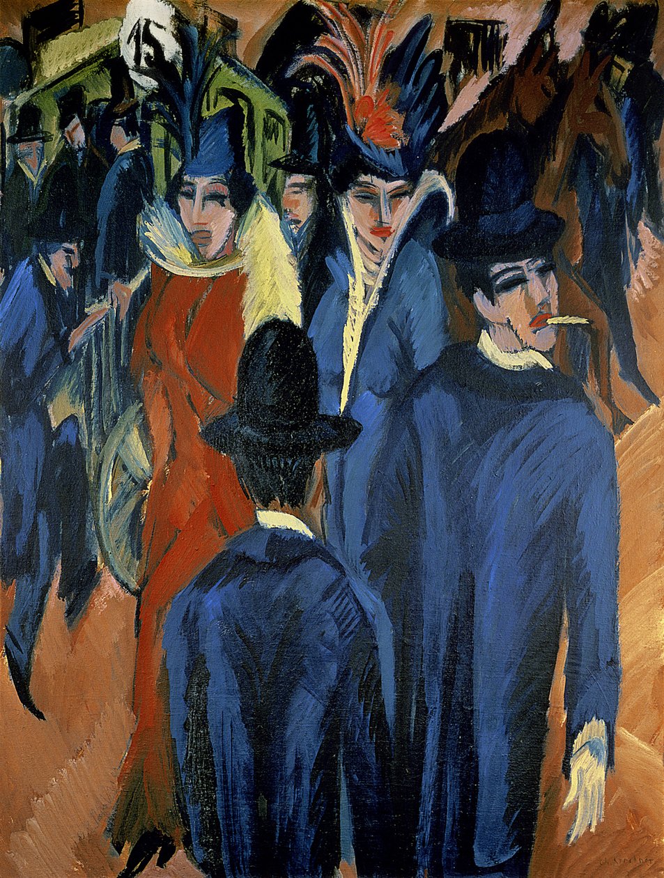 Berlínská pouliční scéna, 1913 od Ernst Ludwig Kirchner