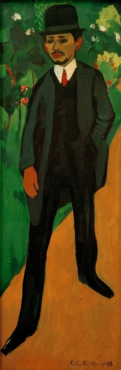 Portrét Ericha Heckela od Ernst Ludwig Kirchner