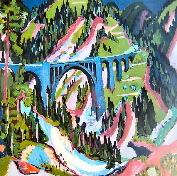 Most u Wiesenu od Ernst Ludwig Kirchner