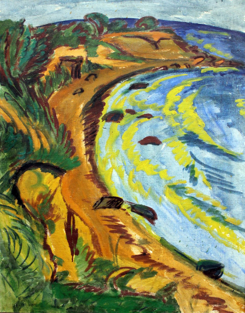 Zátoka na pobřeží Fehmarnu od Ernst Ludwig Kirchner