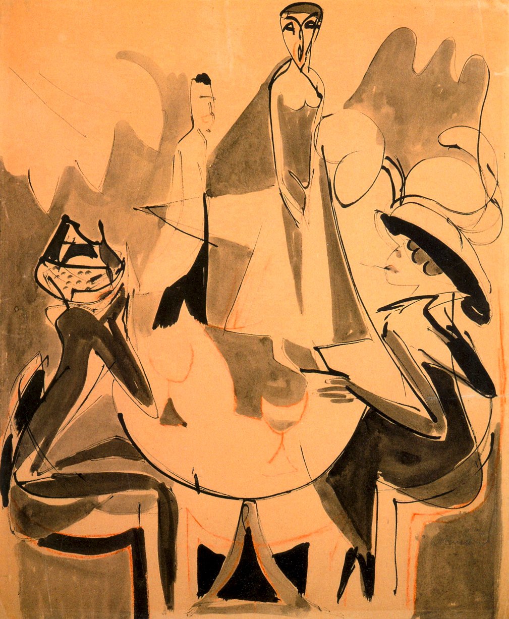 Cafe Chantant II od Ernst Ludwig Kirchner