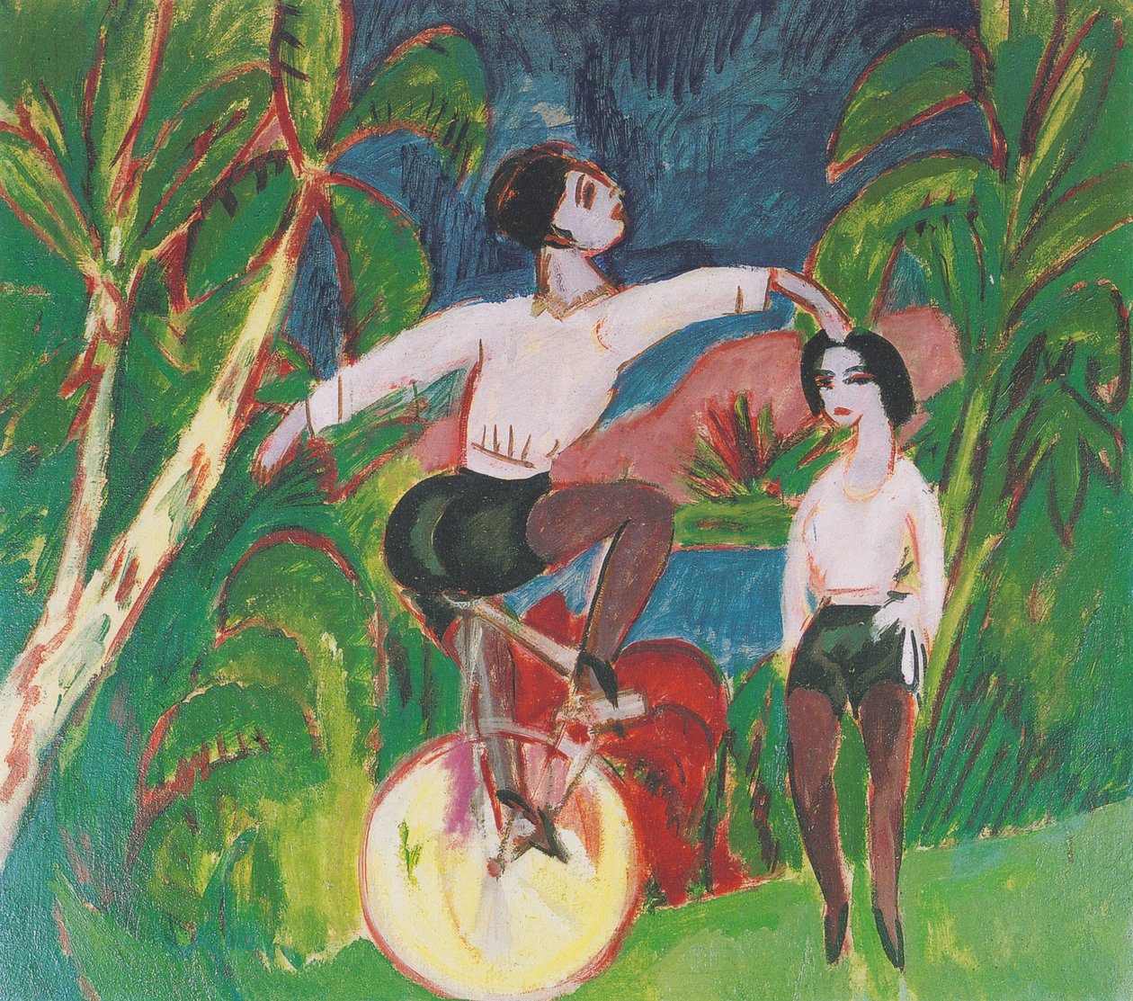Jednokolkář od Ernst Ludwig Kirchner