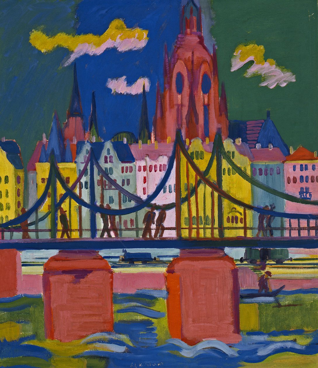 Frankfurtská katedrála od Ernst Ludwig Kirchner