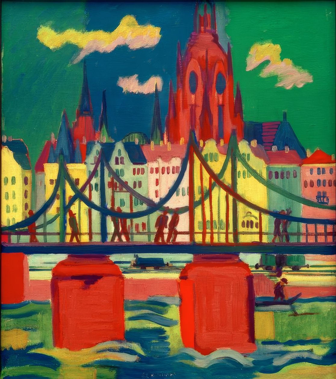 Frankfurtská katedrála od Ernst Ludwig Kirchner