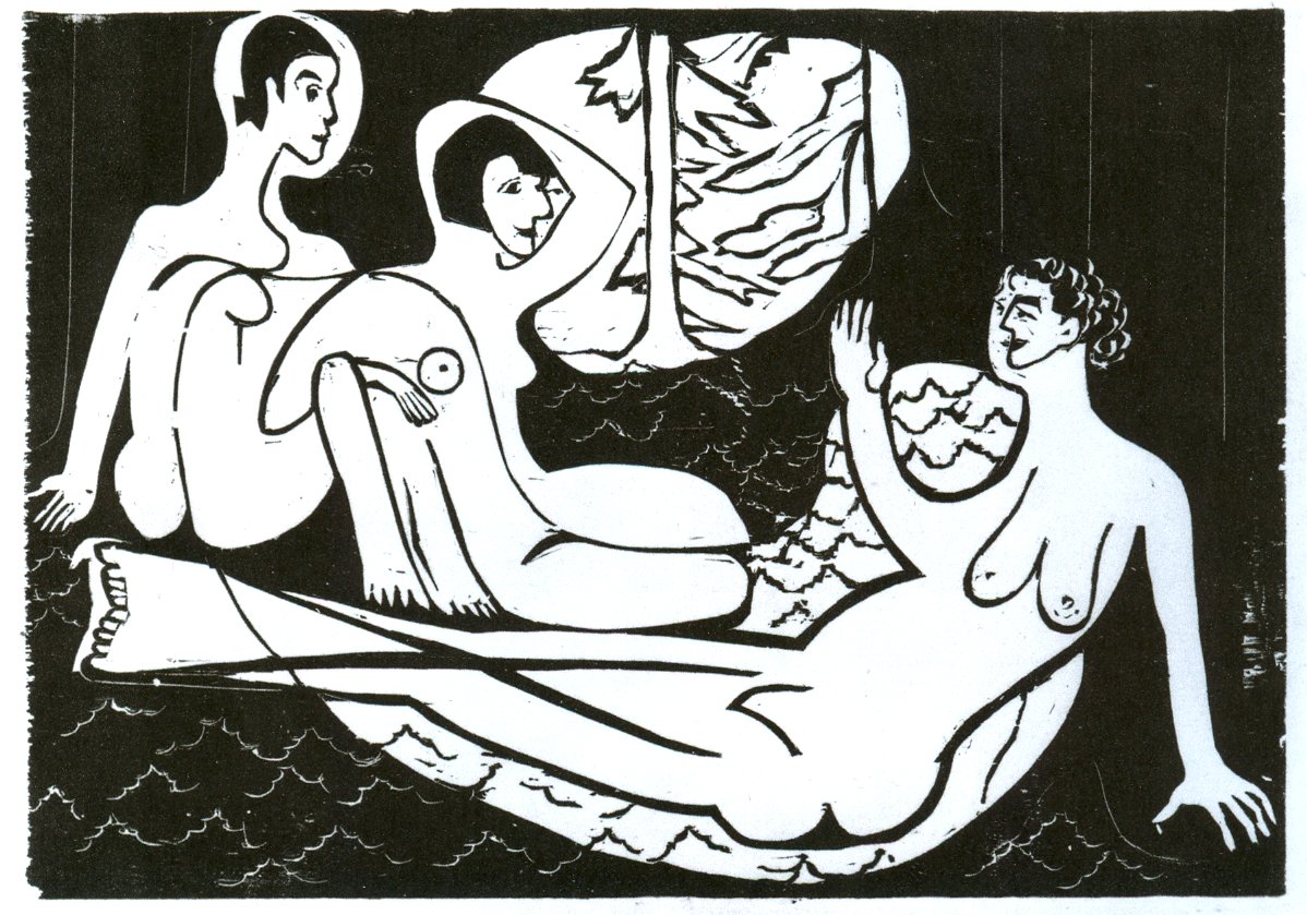 Tři dějství v lese od Ernst Ludwig Kirchner
