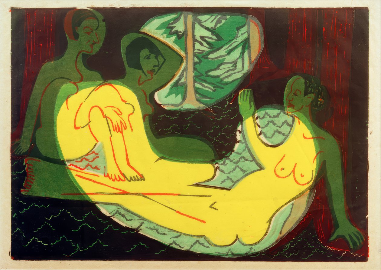 E.L. Kirchner, Tři akty v lese od Ernst Ludwig Kirchner