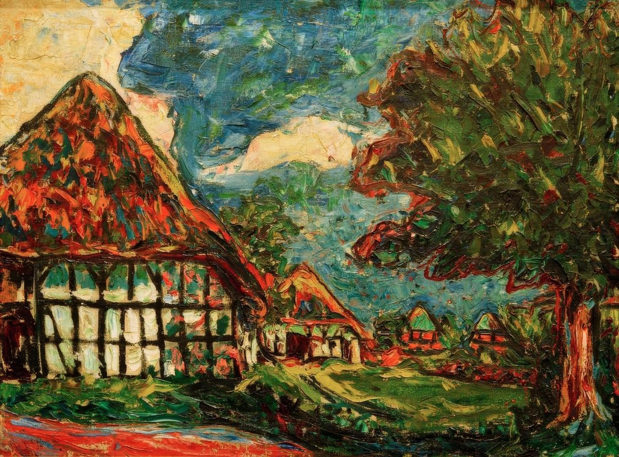 Fehmarnské domy od Ernst Ludwig Kirchner
