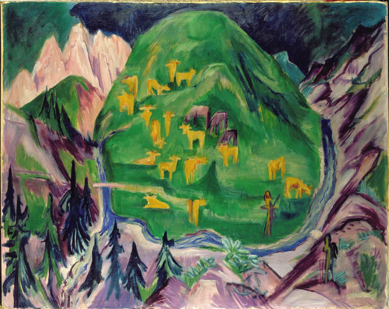 Pole hospodářských zvířat, 1918 od Ernst Ludwig Kirchner