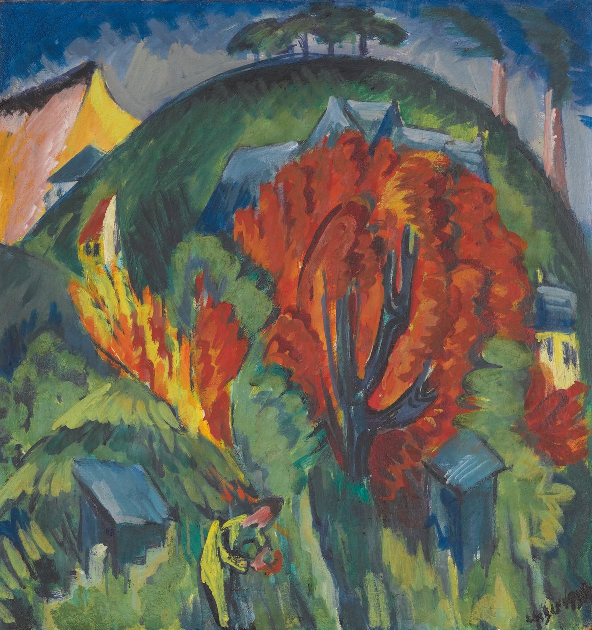 Galgenberg v Jeně od Ernst Ludwig Kirchner