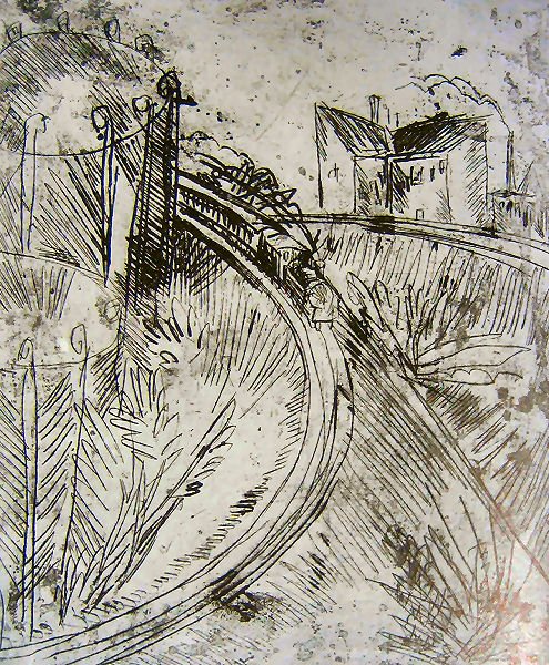Plynoměr v Schönebergu od Ernst Ludwig Kirchner