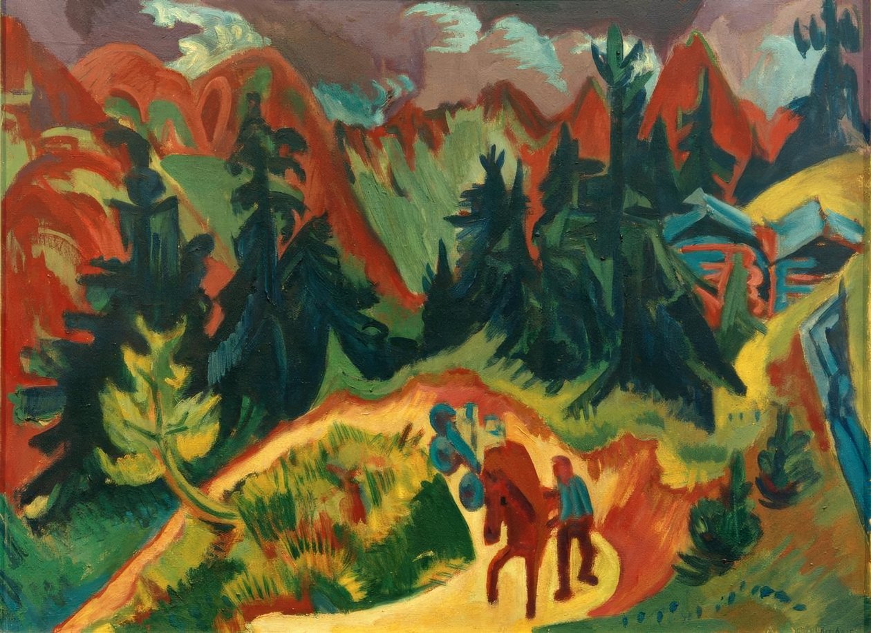 Horská krajina od Ernst Ludwig Kirchner