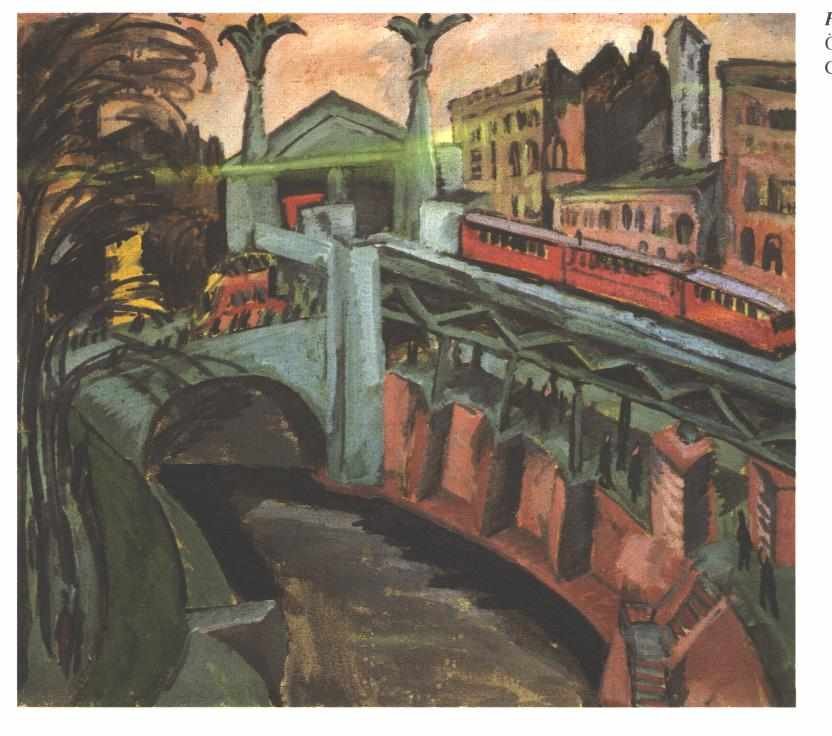 Brána Halle od Ernst Ludwig Kirchner
