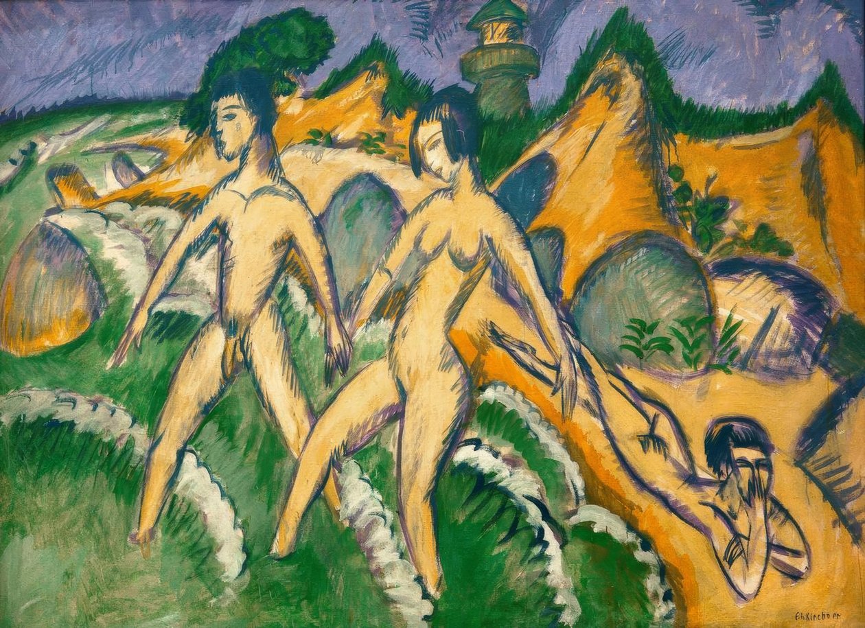 Vstup do moře od Ernst Ludwig Kirchner