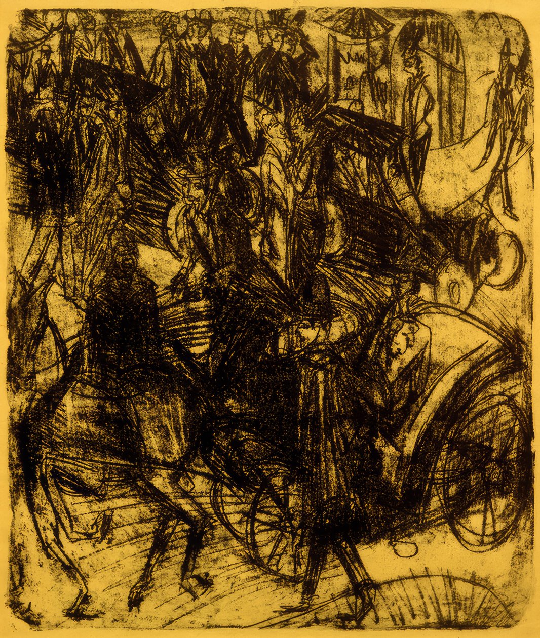 Leipziger Strasse, křižovatka od Ernst Ludwig Kirchner