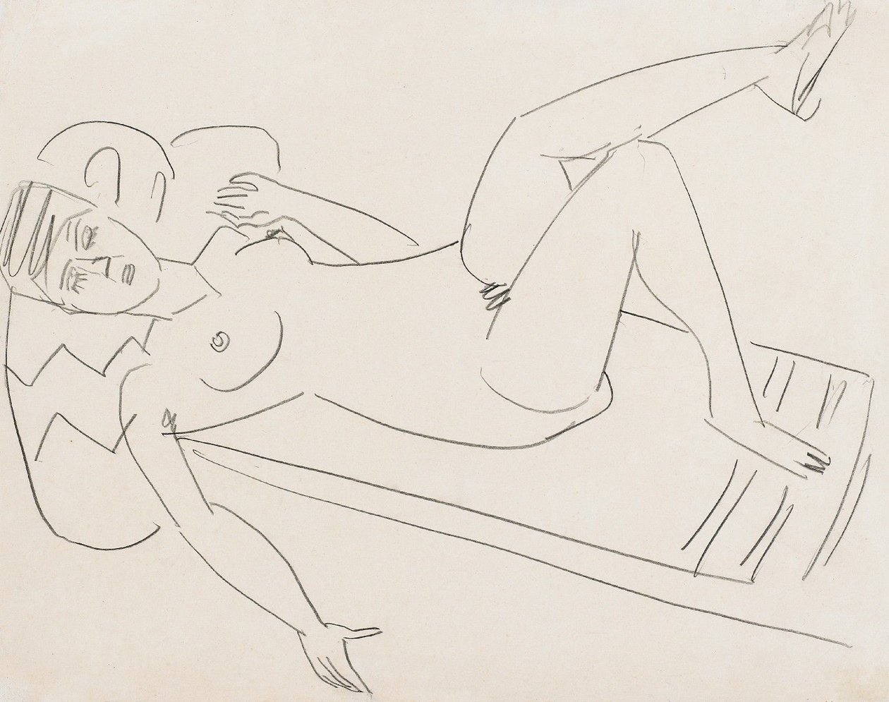 Prolhaná dívka od Ernst Ludwig Kirchner
