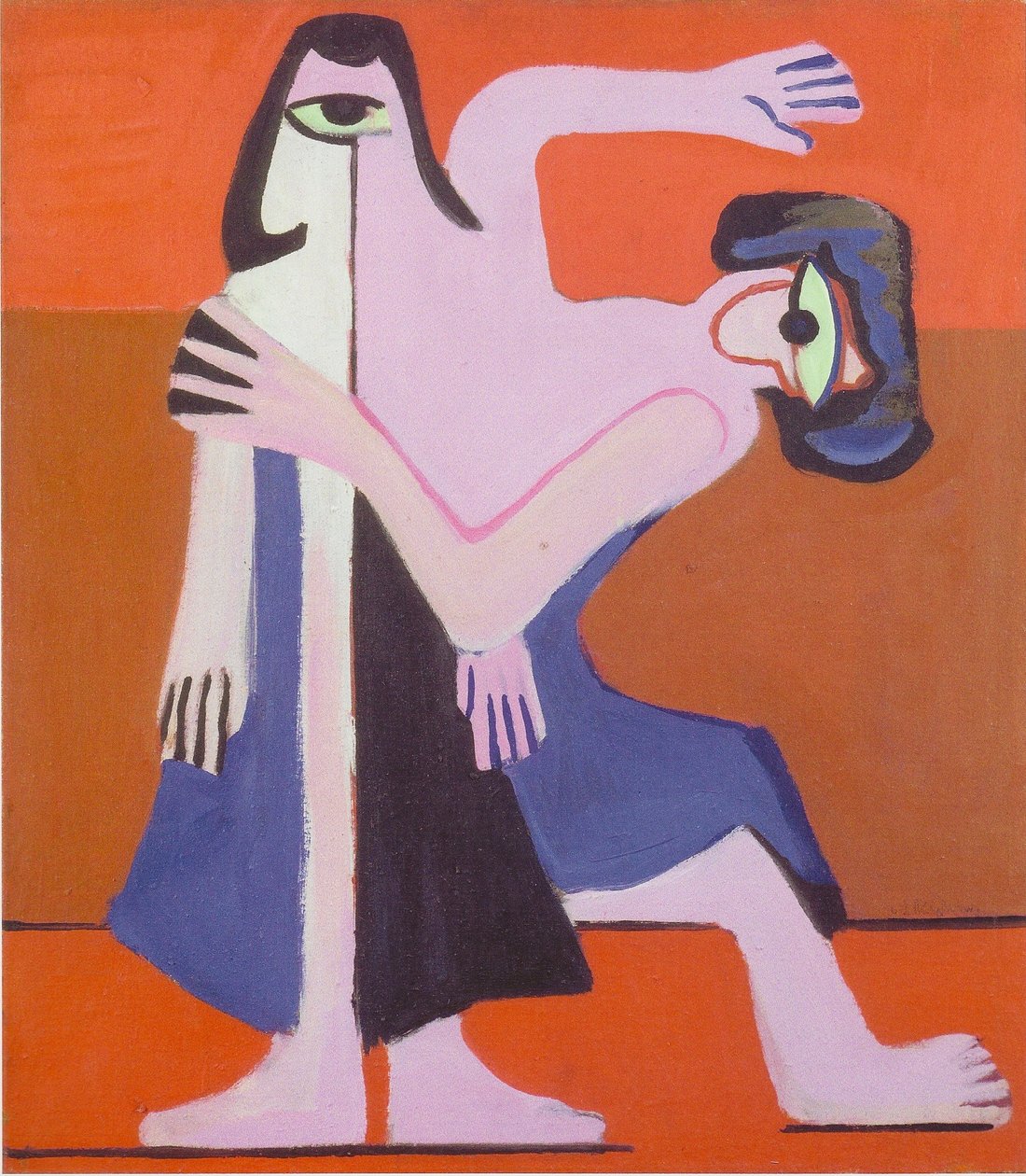 Tanec masek od Ernst Ludwig Kirchner