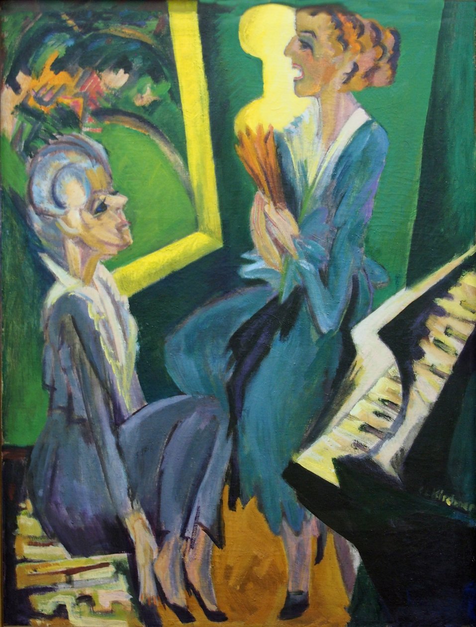 Hudební místnost od Ernst Ludwig Kirchner