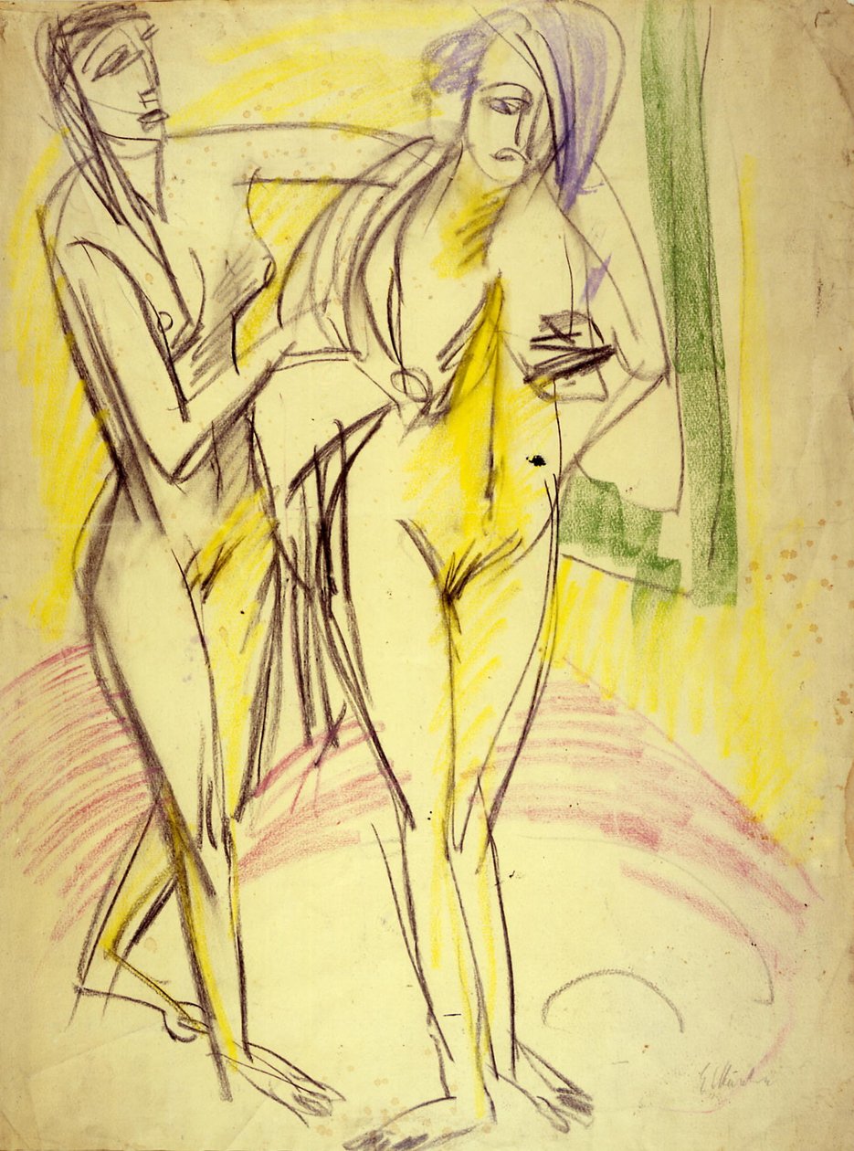 Po koupeli od Ernst Ludwig Kirchner