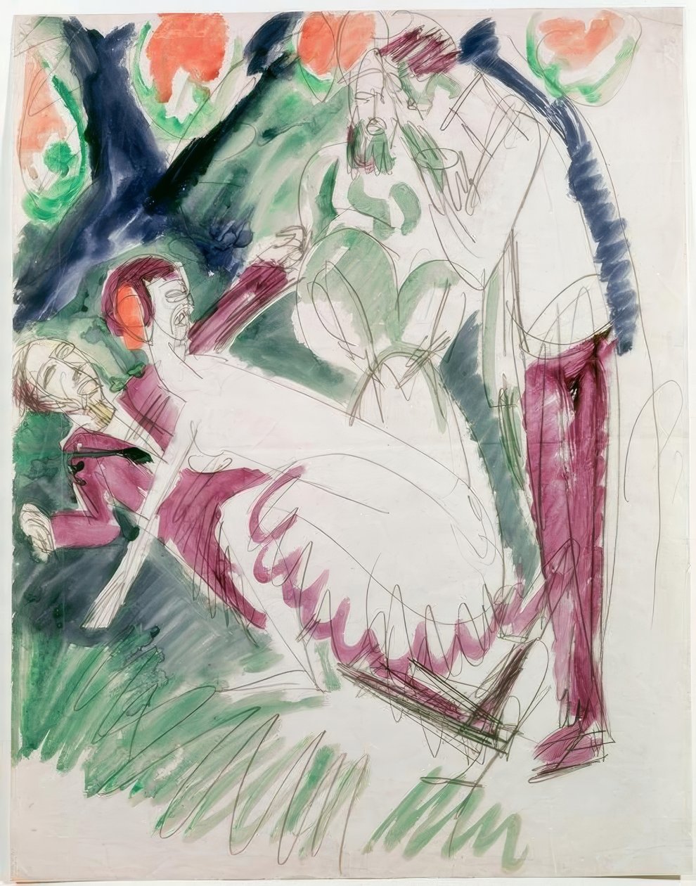 Pantomima Reimann II od Ernst Ludwig Kirchner