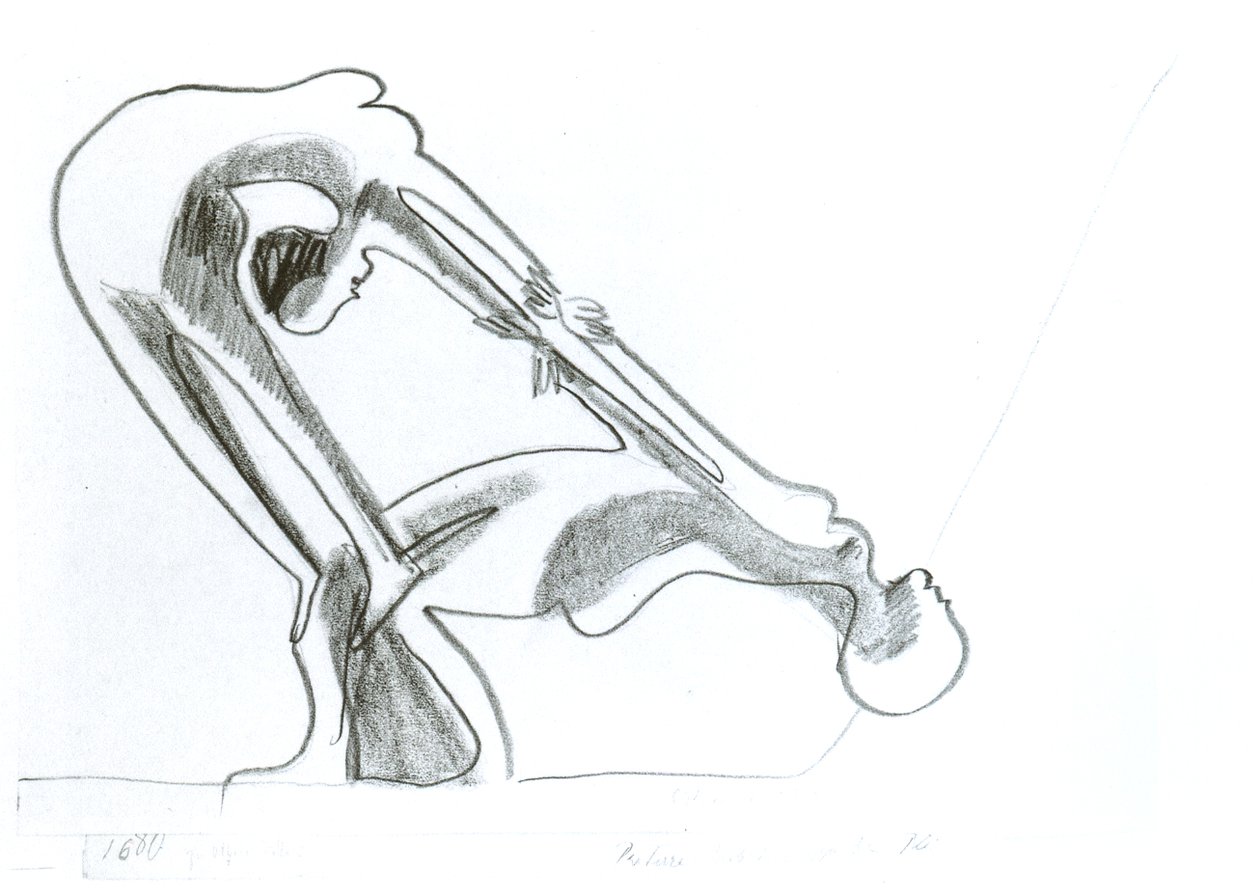 Skupina akrobatů v přízemí od Ernst Ludwig Kirchner