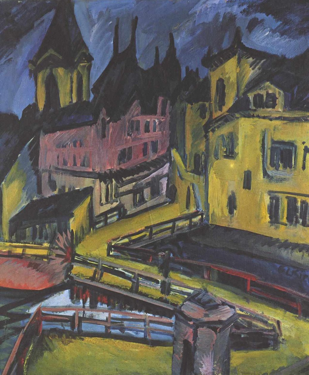 Pfortensteg Chemnitz od Ernst Ludwig Kirchner