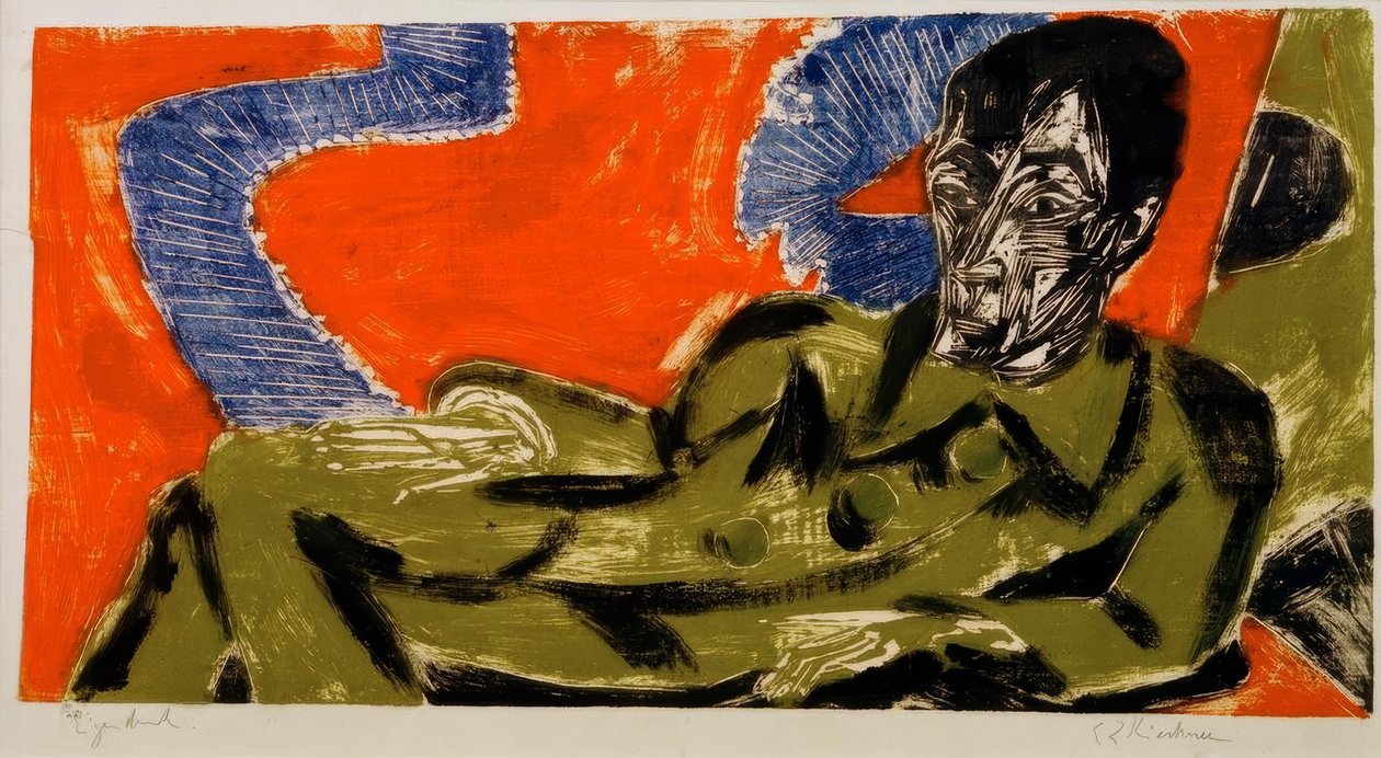 Portrét Otto Mueller od Ernst Ludwig Kirchner