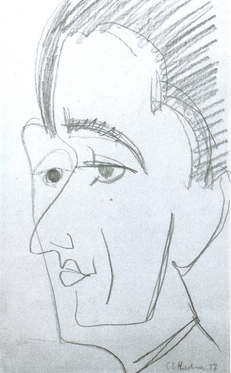 Portrét od Ernst Ludwig Kirchner