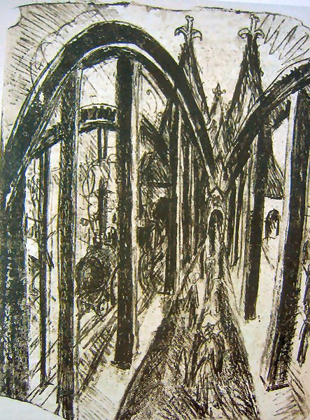 Rýnský most v Kolíně nad Rýnem od Ernst Ludwig Kirchner