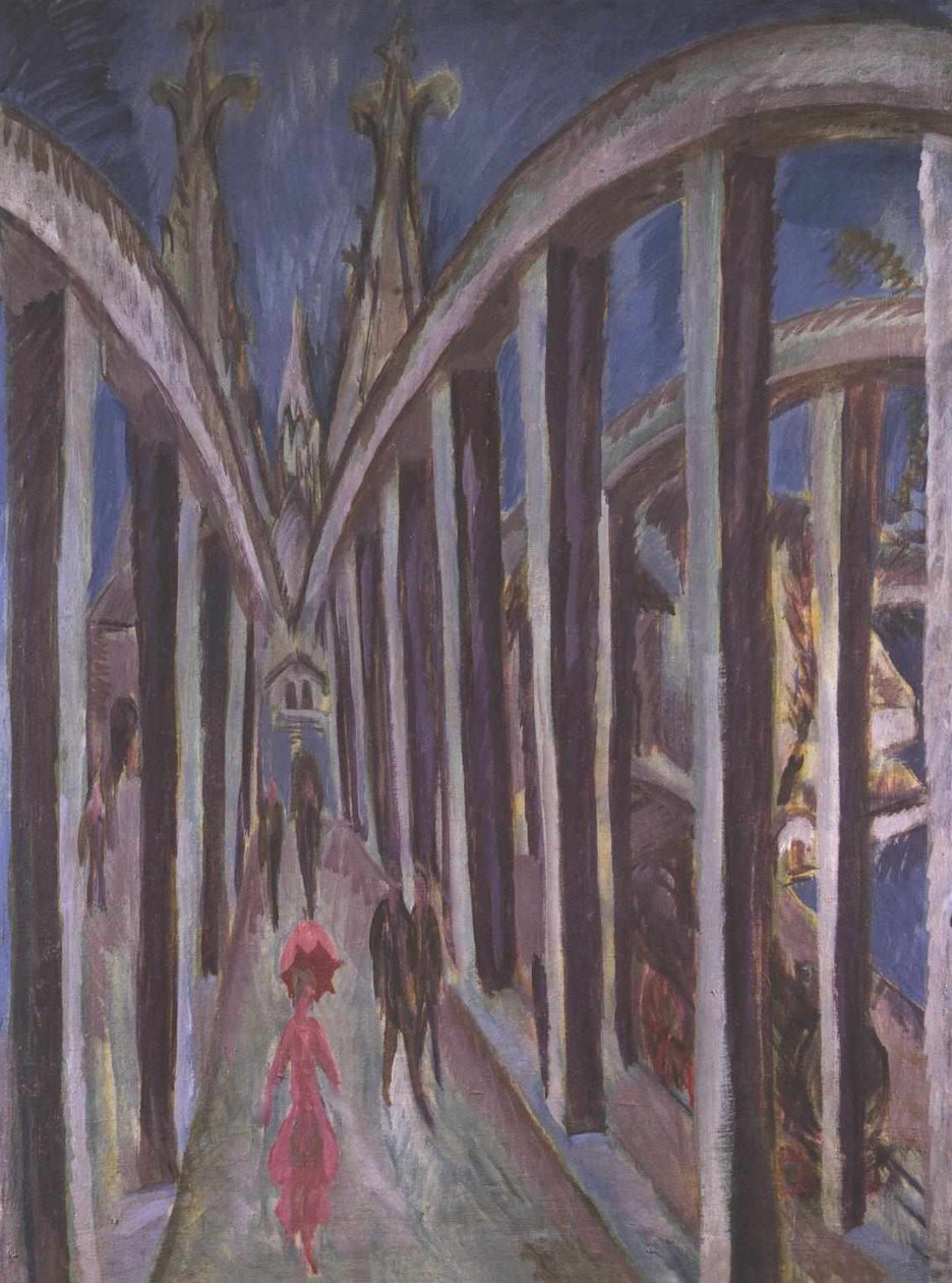 Rýnský most od Ernst Ludwig Kirchner