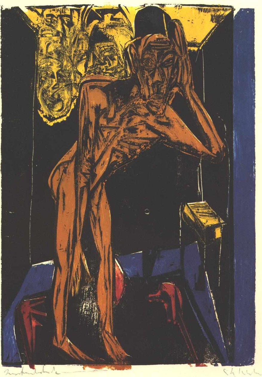 Schlemihl v osamělosti pokoje od Ernst Ludwig Kirchner