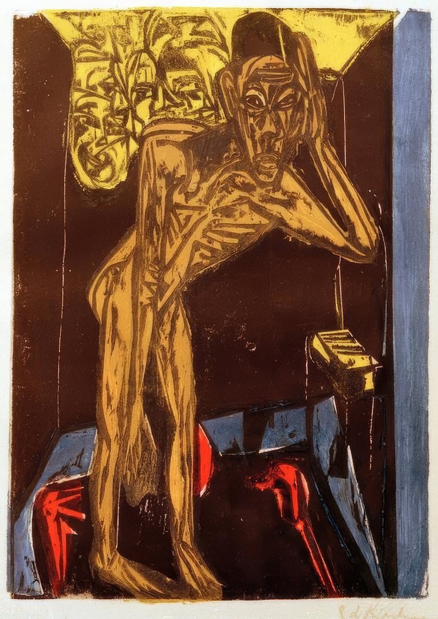 Schlemihl v osamělosti pokoje od Ernst Ludwig Kirchner