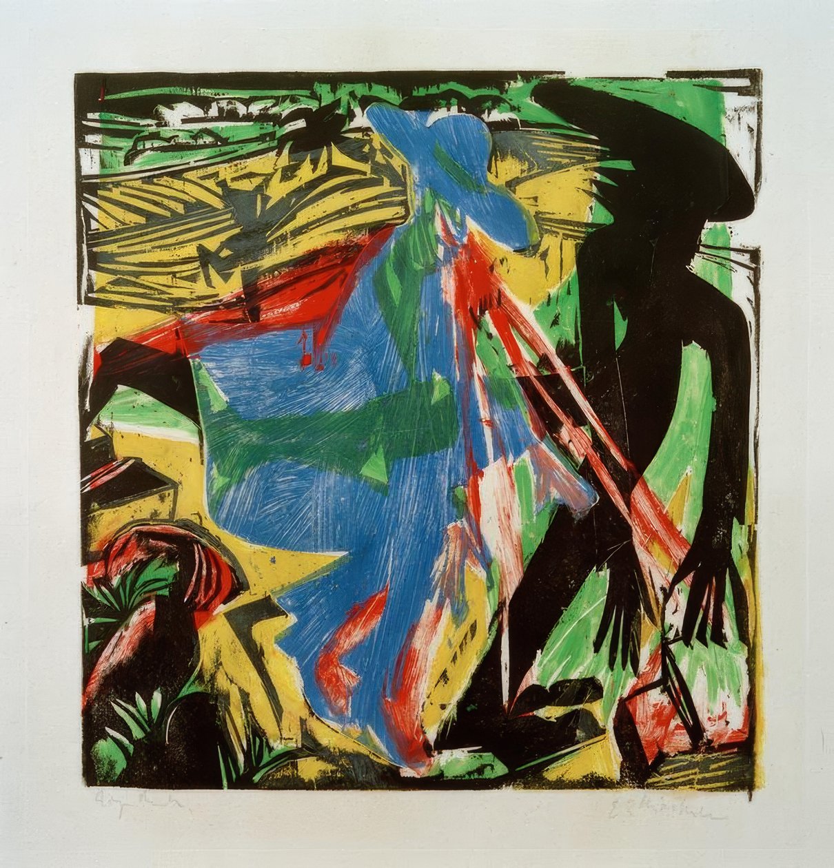 Schlemihlovo setkání se stínem od Ernst Ludwig Kirchner