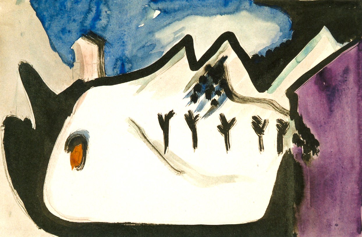 Sněhová krajina od Ernst Ludwig Kirchner