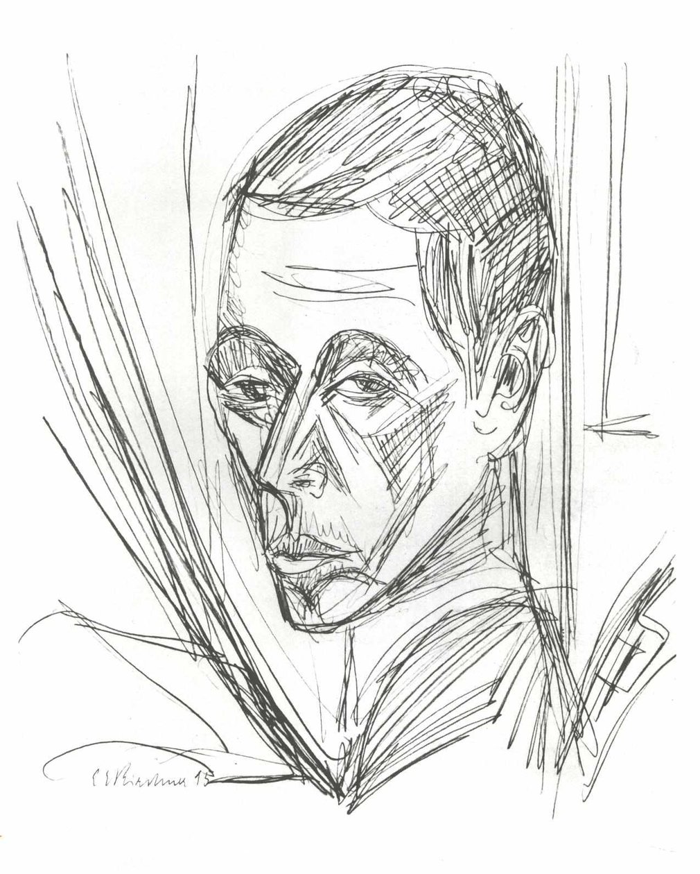 Autoportrét od Ernst Ludwig Kirchner