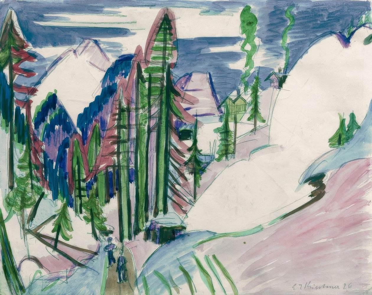 Sertigweg od Ernst Ludwig Kirchner