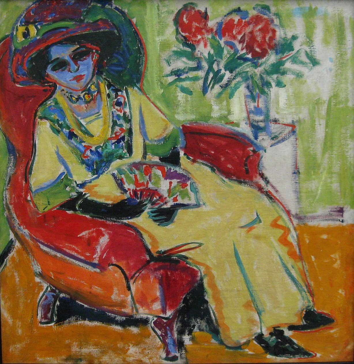 Sedící dáma od Ernst Ludwig Kirchner