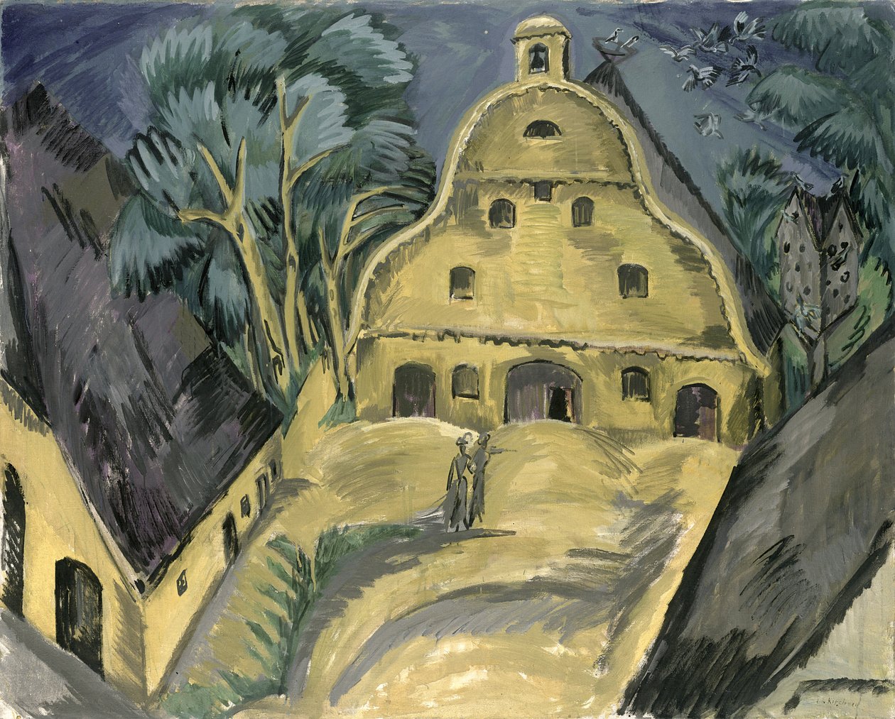 Statek Staberhof na Fehmarn I, 1913 od Ernst Ludwig Kirchner