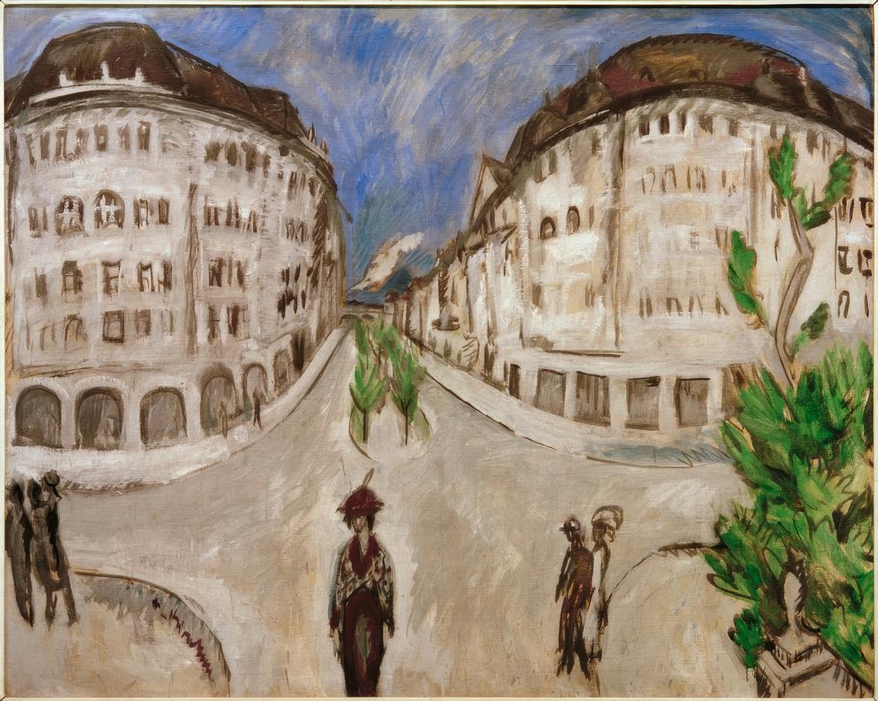 Ulice u Stadtpark Schöneberg od Ernst Ludwig Kirchner