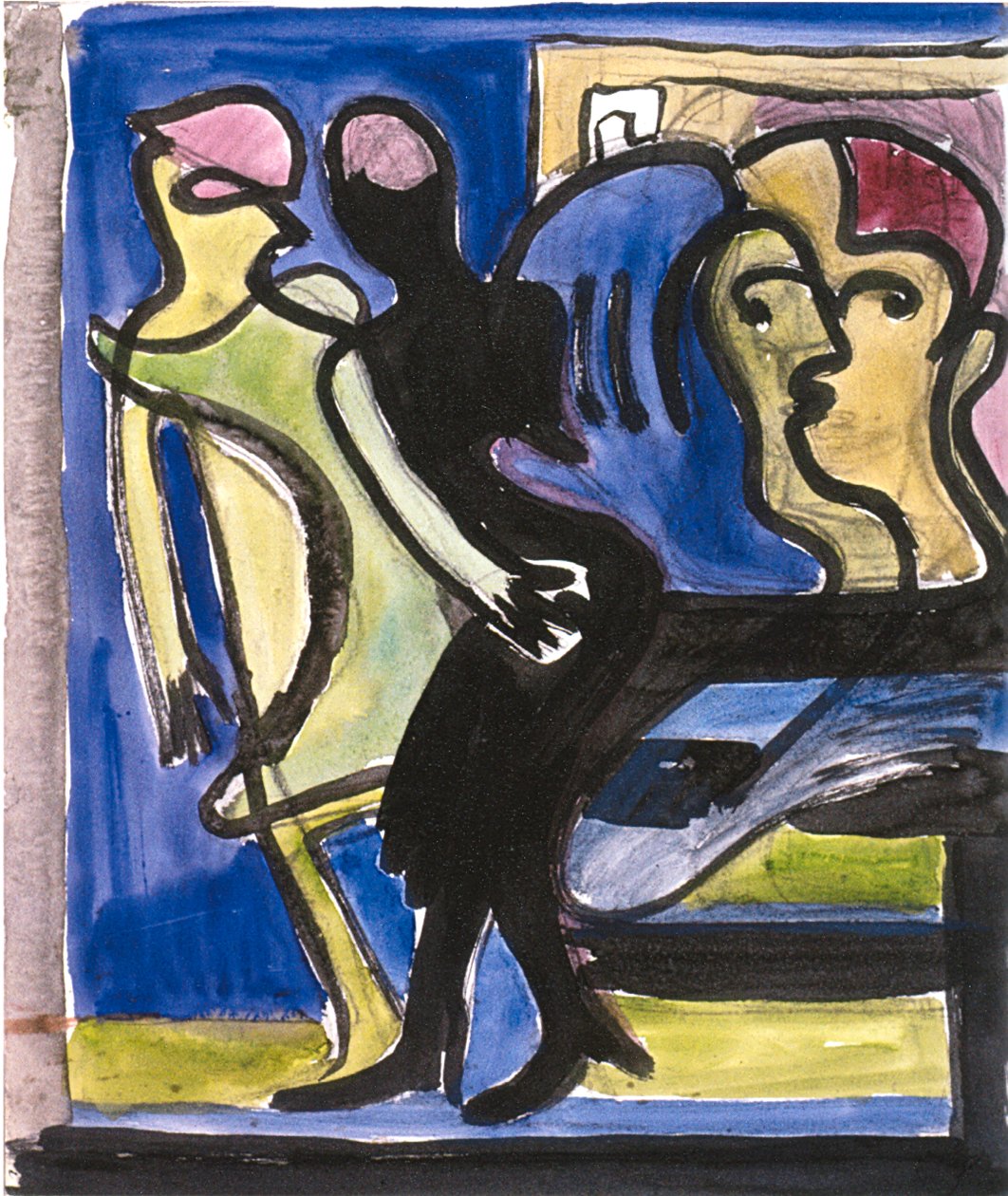 Pouliční scéna od Ernst Ludwig Kirchner