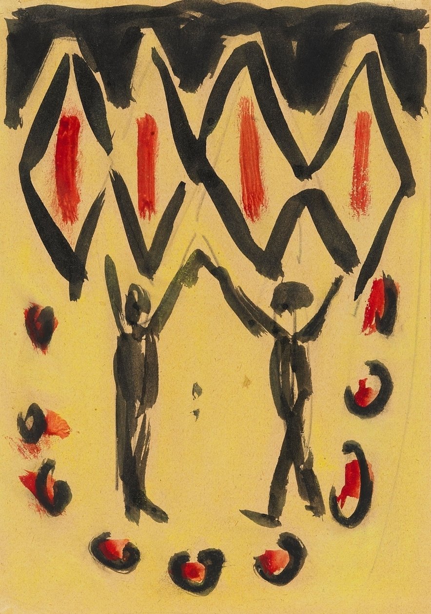 Taneční pár od Ernst Ludwig Kirchner
