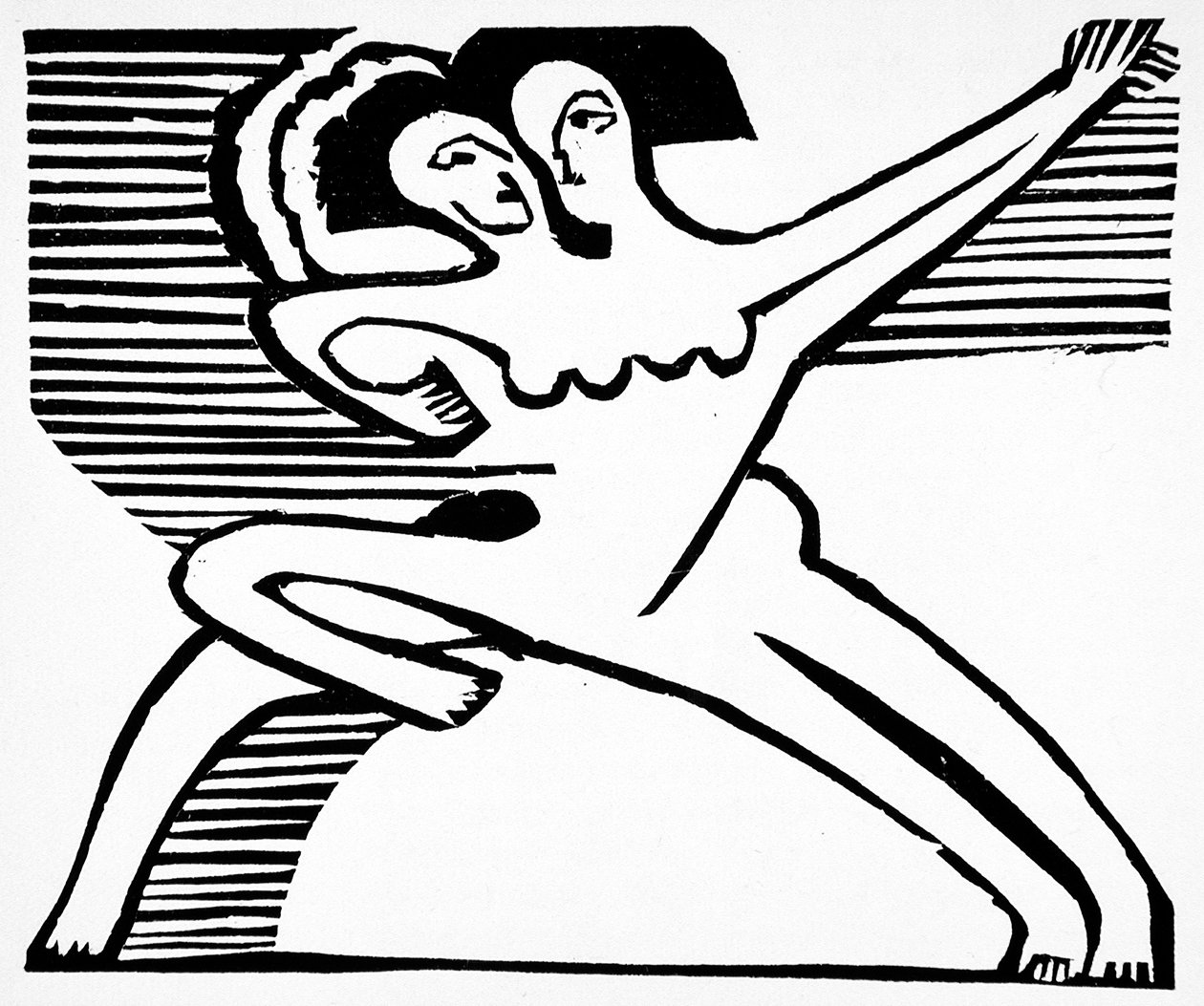 Dva tanečníci, 1932 od Ernst Ludwig Kirchner
