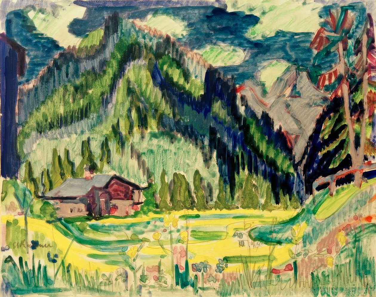 Wildboden od Ernst Ludwig Kirchner