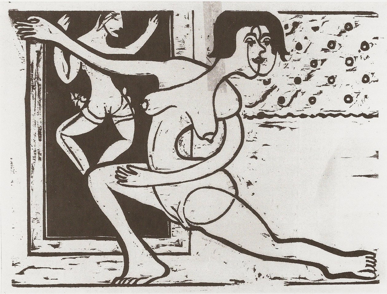 PractisingDancer od Ernst Ludwig Kirchner