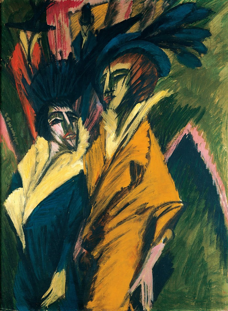 dvě ženy na ulici od Ernst Ludwig Kirchner